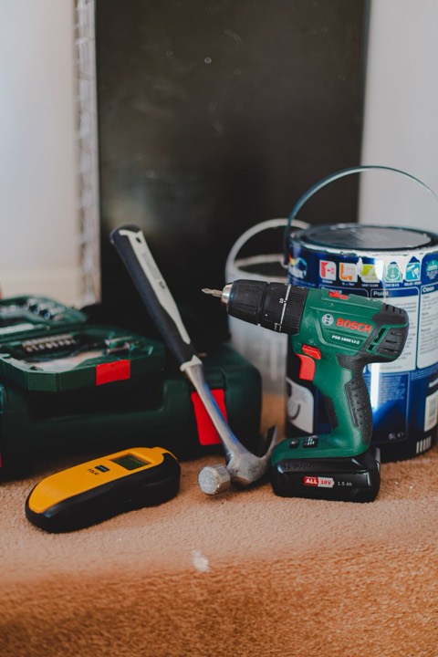 Je loue du matériel de bricolage