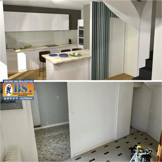 Suivez cette très belle réalisation 😜💪👍🤩
Une réalisation BENEDDIFSERVICES ! 
Un grand merci à nos clients pour leur gentillesse et leur confiance. #rénovation #peintreenbatiment #artistepeintre #rénovationmaison #parquet #poseur#cuisine#beneddifservices#beaune#carrelage #salledebain #travauxmaison #proprietaire#beneddifservices
