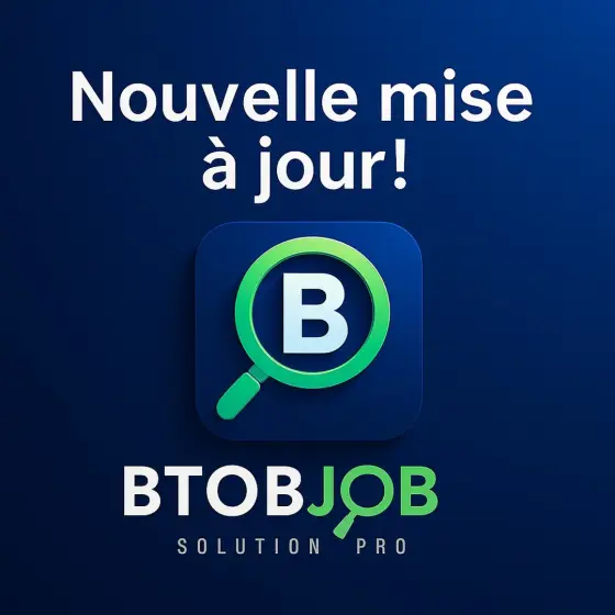 🆕 Nouvelle mise à jour sur Btob Job !La plateforme évolue pour mieux répondre à vos besoins 🎯✅ Ce qui change dès aujourd’hui :🚀 Fil d’actualité enrichi :Publiez, likez, partagez les offres, demandes ou actus des pros autour de chez vous.📍 Recherche par géolocalisation :Trouvez un pro, un service ou un emploi directement autour de vous.🛠️ Demandes de services simplifiées :Déposez vos demandes de travaux, aide à domicile ou utilitaires en 2 clics.🧑‍💼 Annuaire des professionnels amélioré :Filtres par métier, par zone, + profils plus clairs et complets.📦 Marketplace retravaillée :Achat, location, vente d’objets ou véhicules entre pros &amp; particuliers.📄 CV et offres d’emploi visibles instantanément :Nouvelle section plus rapide, plus claire, plus visible.💬 Messagerie privée &amp; Forum entre pros :Nouvel espace de discussion réservé aux professionnels.📢 Boost &amp; visibilité :(à venir) Soyez mieux vu dans votre région : services sponsorisés, pros à la une…👉 Inscrivez-vous gratuitement et profitez de toutes ces nouveautés :🔗 [site masqué]🔗 Créer mon compte🧩 Pour qui ?✅ Particuliers → pour trouver un pro ou déposer une annonce✅ Pros → pour proposer vos services, répondre aux demandes, ou recruter✅ Jeunes → pour déposer un CV, trouver un stage ou un job🟢&nbsp;Btob Job, c’est :Zéro commissionZéro abonnementZéro engagement100 % local🔁  connectez-vous dès maintenant pour tester !📲 [site masqué]